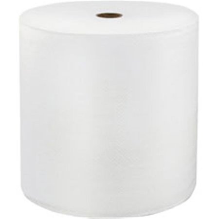 SOLARIS PAPER Hardwound Paper Towels, Continuous Roll Sheets, White SOL46896